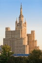 Stalin skyscraper Royalty Free Stock Photo