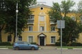 Stalinist houses on Parkovaya street in Shchelkovo near Moscow.