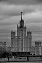 `Stalinist` skyscraper on the embankment of the Moskva River.