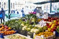 Stall fruit vegetable market Royalty Free Stock Photo