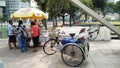 A stall at Historic Cavenagh Bridge Singapore