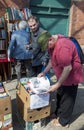 Stall holders and shoppers at Tynemouth Market.