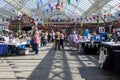 Stall holders and shoppers at Tynemouth Market.
