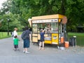 Stall selling waffles at Central Park in New York