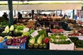 Stall of varied and fresh vegetables at the Rialto market