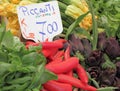 Stall with vegetables