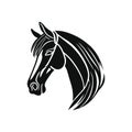 Horse head logo of animal face Clipart