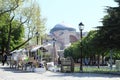 Stalls in front of Hagia Sofia in Istanbul Royalty Free Stock Photo