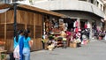 Stalls selling souvenirs