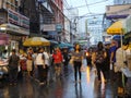 Stalls or shops at Phat Pong street in Bangkok