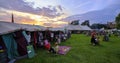 Stalls and Marque at the Green Gathering Festival 2019