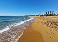 Stalos beach, Chania prefecture, Crete, Greece Royalty Free Stock Photo