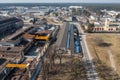 Area of former Huta Stalowa Wola in Poland Royalty Free Stock Photo