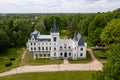 Stameriena Castle in Eastern Latvia after the facade reconstruction in 2019 Royalty Free Stock Photo