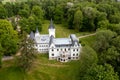 Stameriena Castle in Eastern Latvia after the facade reconstruction in 2019 Royalty Free Stock Photo