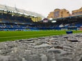 Stamford Bridge General View with Rain Drops in Foreground
