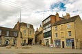 Stamford, United Kingdom. May 31, 2019 - Street view of city centre. Old buidings, Stamford, England