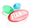 Stamina Word Capsule Pills Medication Supplement Royalty Free Stock Photo