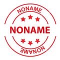 noname stamp on white Royalty Free Stock Photo