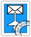 Stamp airmail Royalty Free Stock Photo
