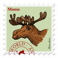 Stamp with animal