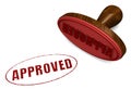 Stamp of approval Royalty Free Stock Photo