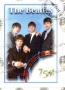 Stamp with The Beatles Royalty Free Stock Photo