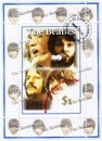 Stamp with The Beatles Royalty Free Stock Photo