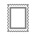 Stamp black color icon .