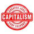 Stamp of Capitalism Royalty Free Stock Photo