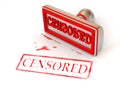 Stamp censored Royalty Free Stock Photo