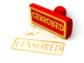 Stamp censored Royalty Free Stock Photo