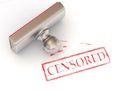 Stamp censored Royalty Free Stock Photo