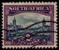 Stamp city landscape of Union Buildings, Pretoria Royalty Free Stock Photo