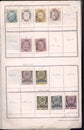 Stamp collection book, pages and various stamps. Ottoman Empire postage stamps.