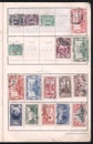 Stamp collection book, pages and various stamps. Ottoman Empire postage stamps.