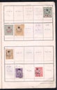 Stamp collection book, pages and various stamps. Ottoman Empire postage stamps.