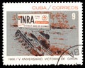 Stamp dedicated to the anniversary of the battle in Cuba in 1961 Playa Giron in the Bay of Pigs