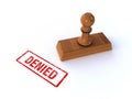 Stamp denied Royalty Free Stock Photo