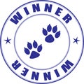 Stamp for diploma - winner pets exhibition