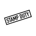 STAMP DUTY black Royalty Free Stock Photo