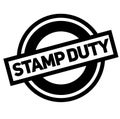 Stamp duty black stamp Royalty Free Stock Photo
