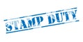 Stamp duty blue stamp