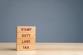 Stamp duty land tax SDLT concept.