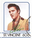 Stamp with Elvis Presley