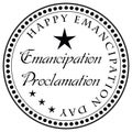 Stamp Emancipation Proclamation Royalty Free Stock Photo