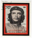 Stamp with Ernesto Che Guevara