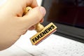 Stamp with fakenews Royalty Free Stock Photo