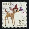 Stamp fawn Bamb Royalty Free Stock Photo