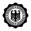 Germany stamp with eagle